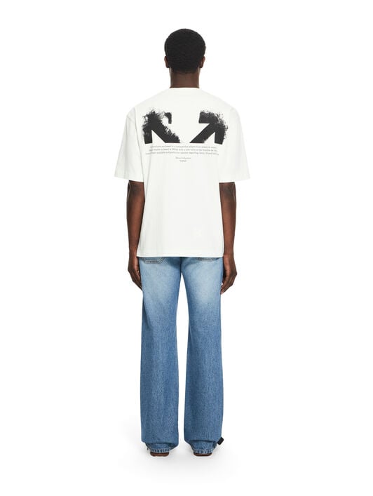 OFF WHITE Half Arrow Skate T-shirt BLUEWASH 44MAA120S26J008