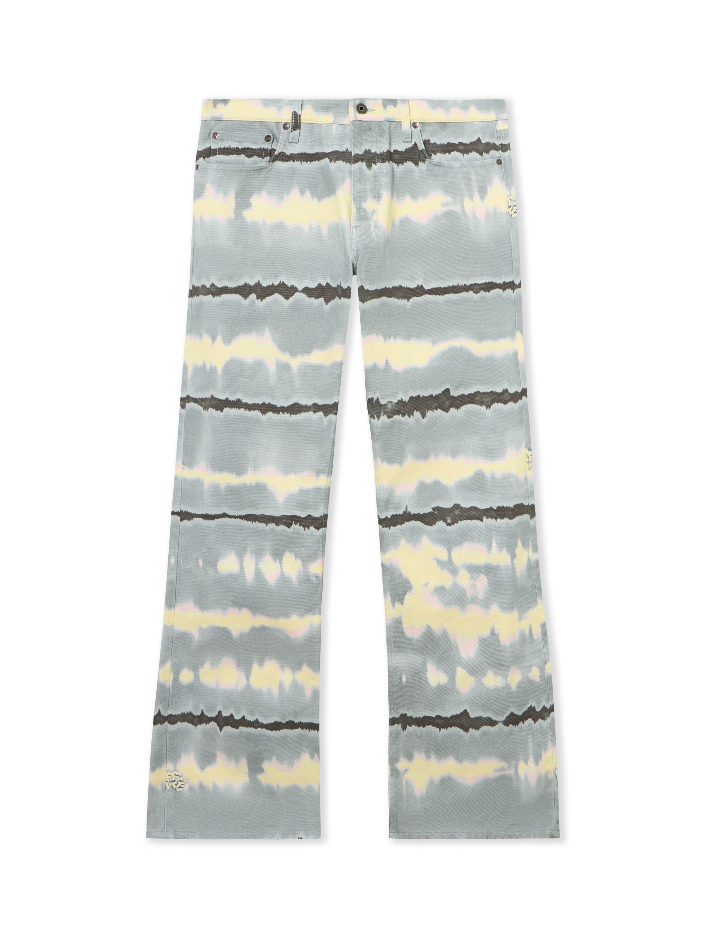 OFF WHITE All-over Tie-dye Slim Relax Jeans BLUE GREY 44MYA18JZ26D004