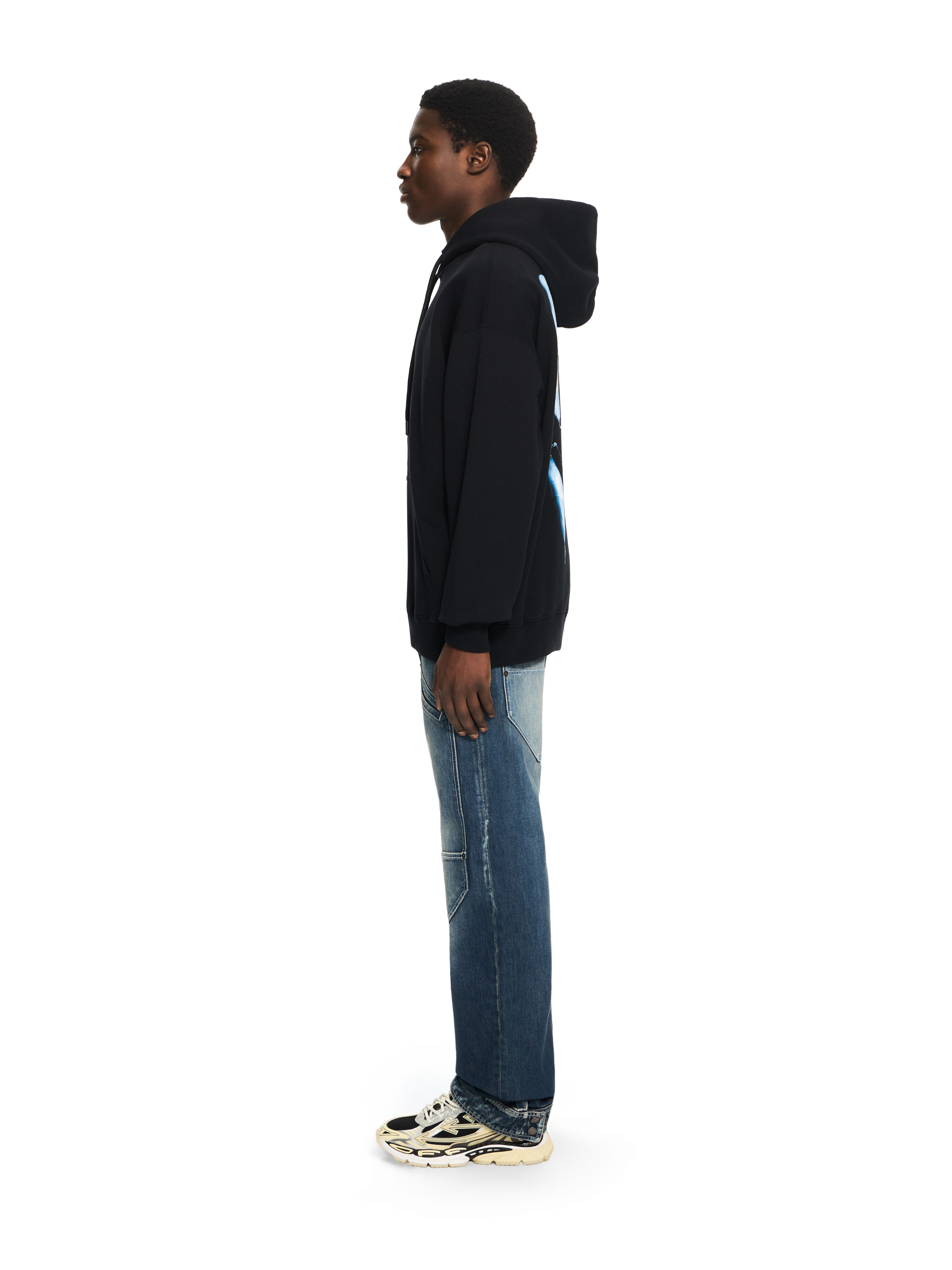 3D Spray Arrow Skate Hoodie in BLACK for Men | Off-White™
