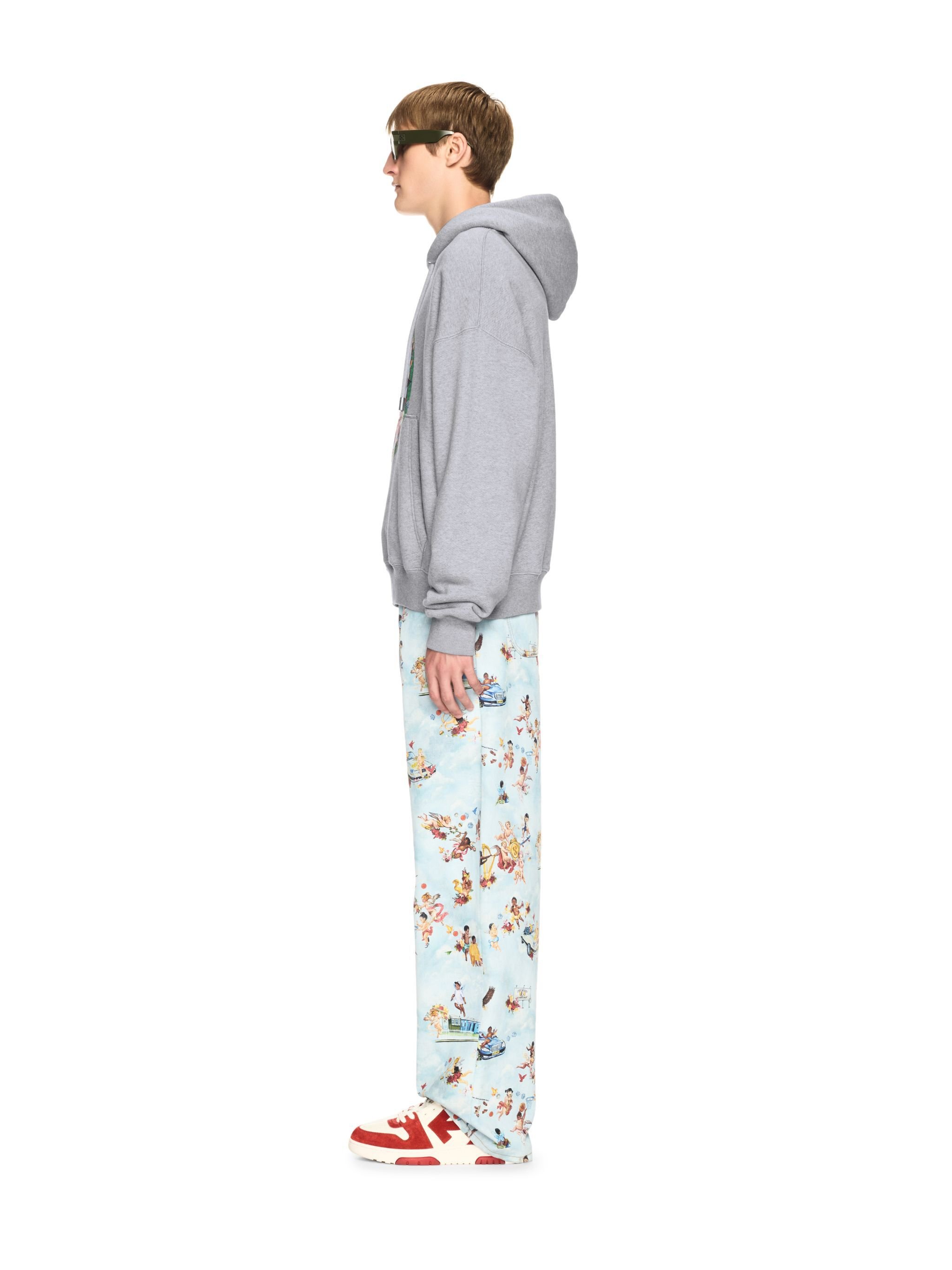 OFF WHITE Gray Fresco Hoodie GREY OMBB085S25FLE003