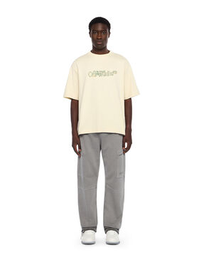 OFF WHITE Cloudy Arrow Skate Logo Tee FROZEN DEW - ALFAALFA OMAA120F25JER00G