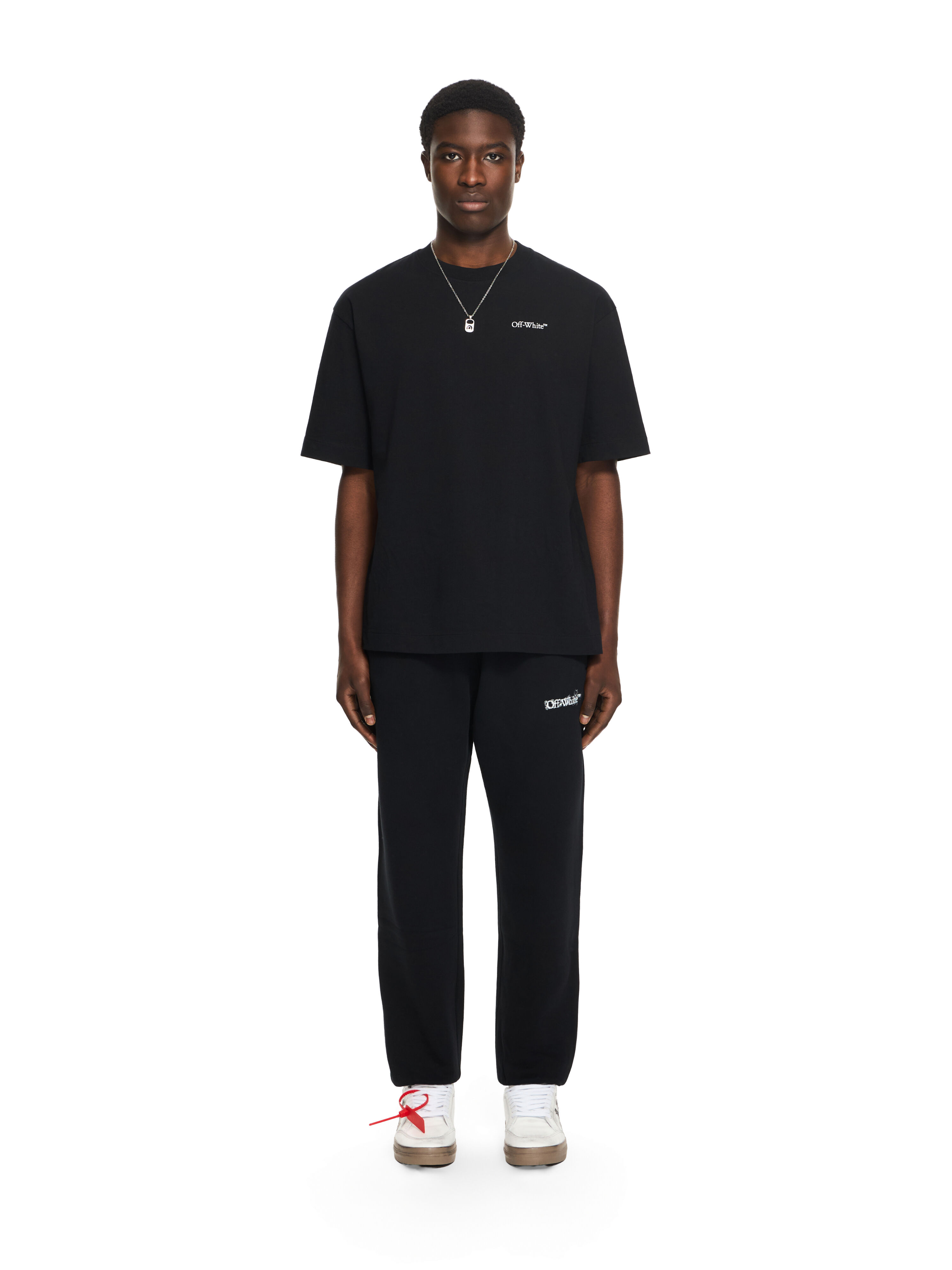 OFF WHITE Half Arrow Skate T-shirt BLACK 44MAA120S26J008