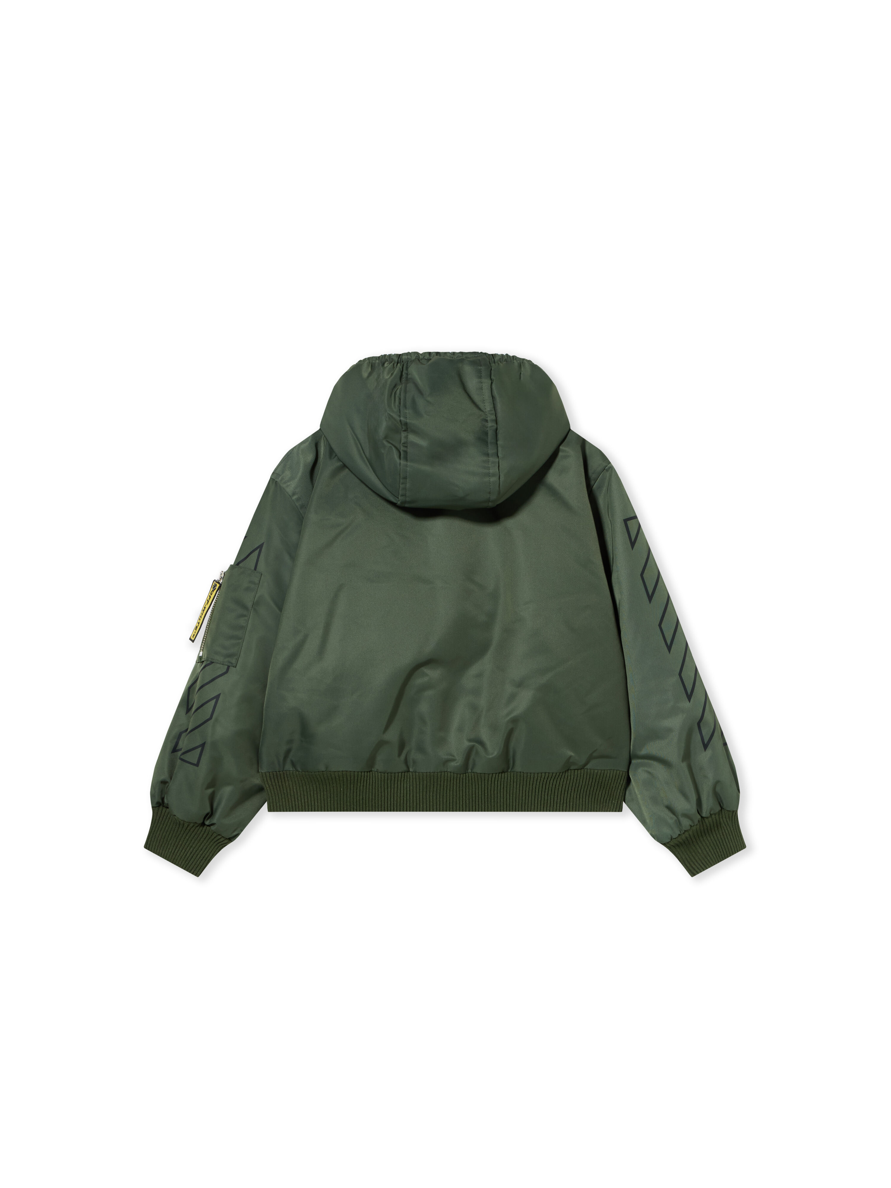 Logo Diagonal Hooded Bomber Jacket OFF WHITE Logo Diagonal Hooded Bomber Jacket PINE GROVE 44BEH005F26F001