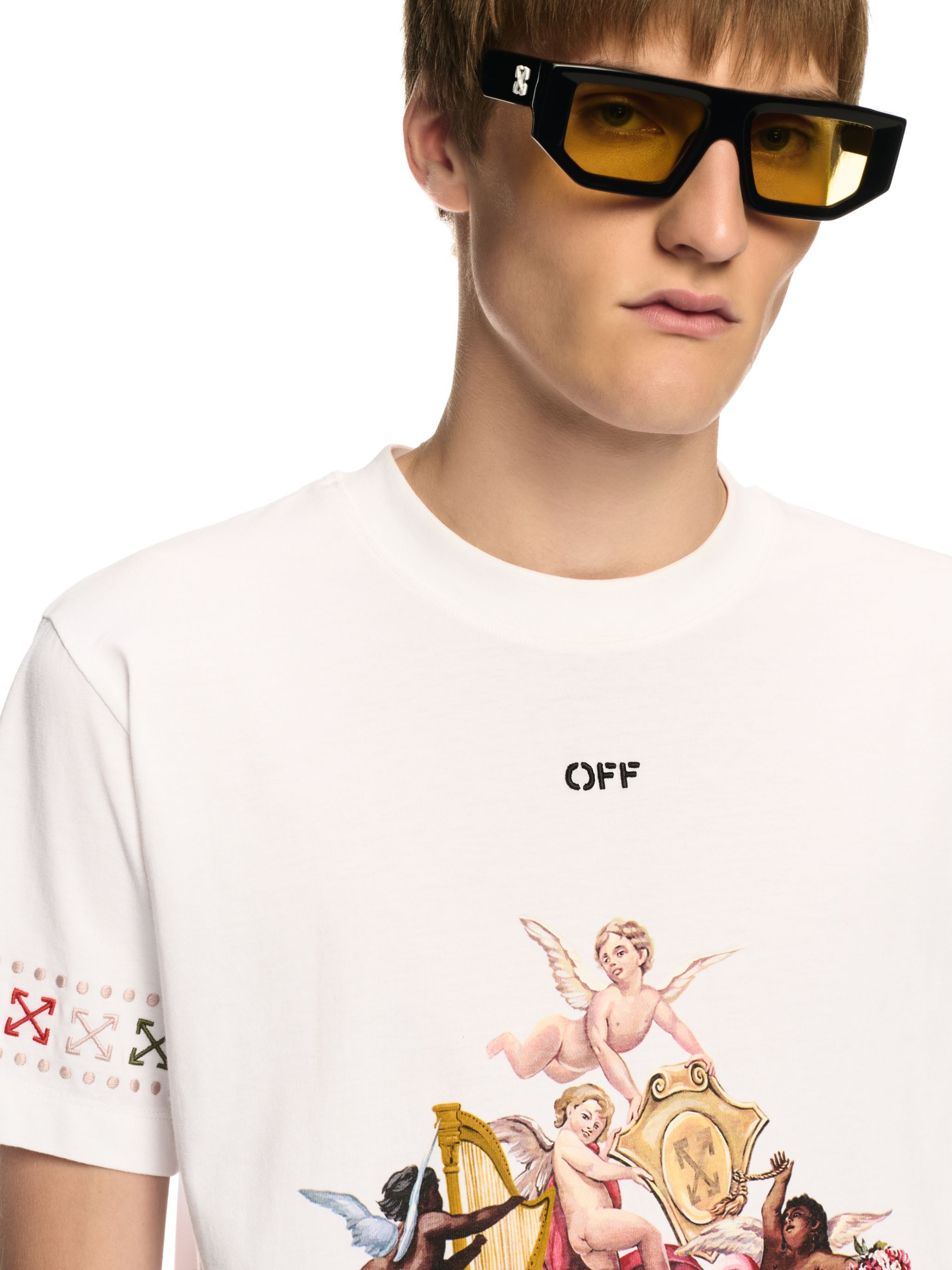 OFF WHITE Putti Slim S/S Tee WHITE OMAA027S25JER002