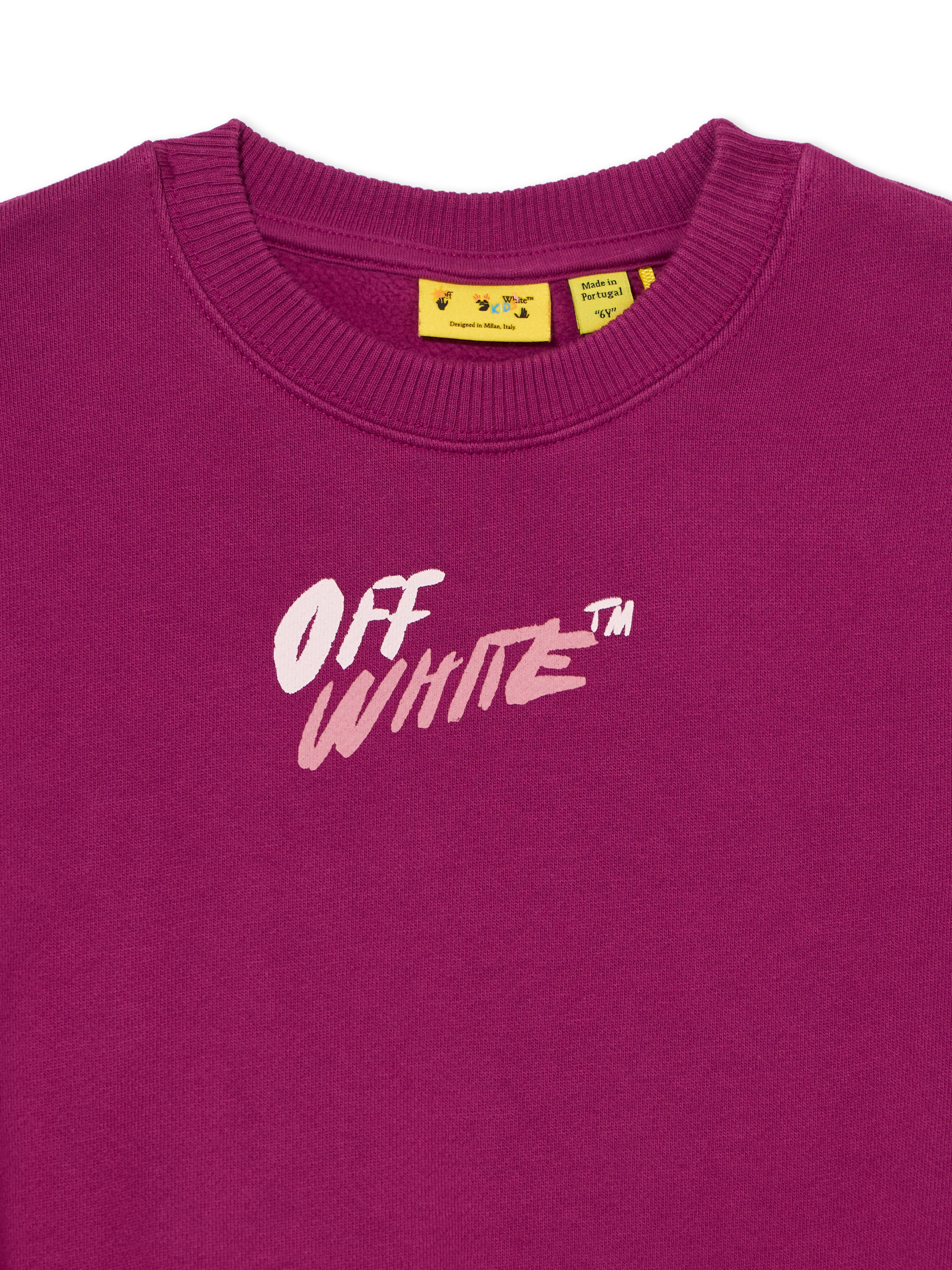 Arrow Writings Crewneck Sweatshirt OFF WHITE Arrow Writings Crewneck Sweatshirt BOYSENBERRY 44GBA001F26F003