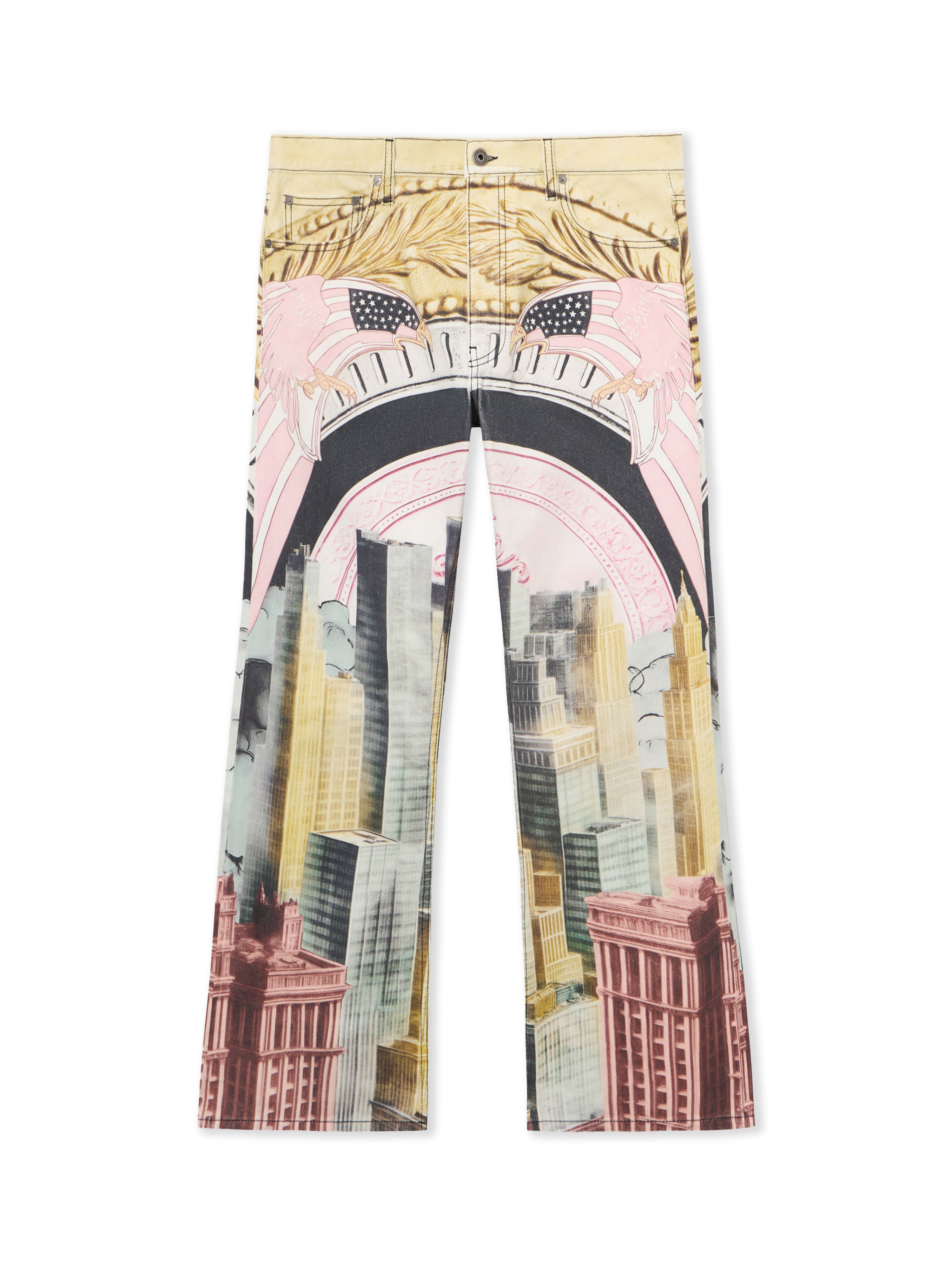 OFF WHITE All-over Moneyworld Slim Relax Jeans MULTICOLOR 44MYA18JZ26D001
