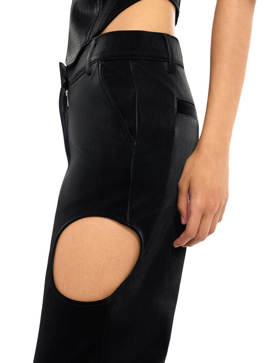 Velvet-Coated Meteor Pants OFF WHITE Velvet-Coated Meteor Pants Black-Black 2FH00110B