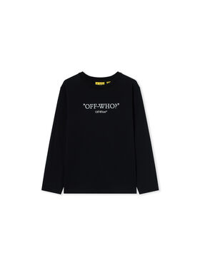 OFF WHITE Multilogo Long Sleeve T-Shirt BLACK 44BAB001F26J002