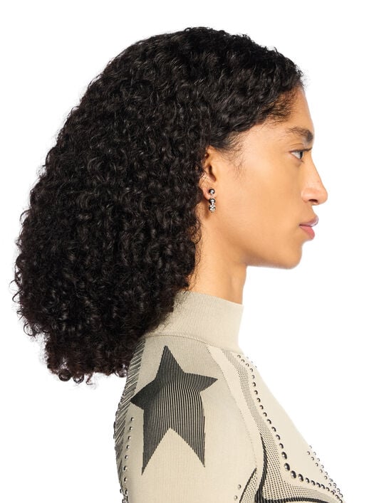 Arrow Ballchain Earrings OFF WHITE Arrow Ballchain Earrings SILVER - SILVER OMOD11MF25MET001