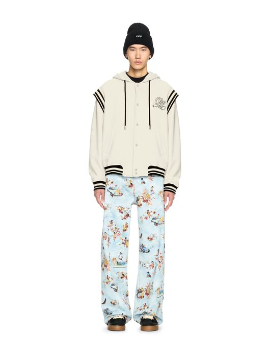 OFF WHITE White Fleece 00 Varsity NEUTRALS OMEK003S25JER001