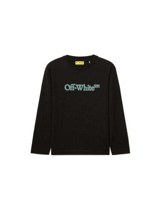 OFF WHITE Big Bookish Long-Sleeved Top BLACK OBAB001S25JER001