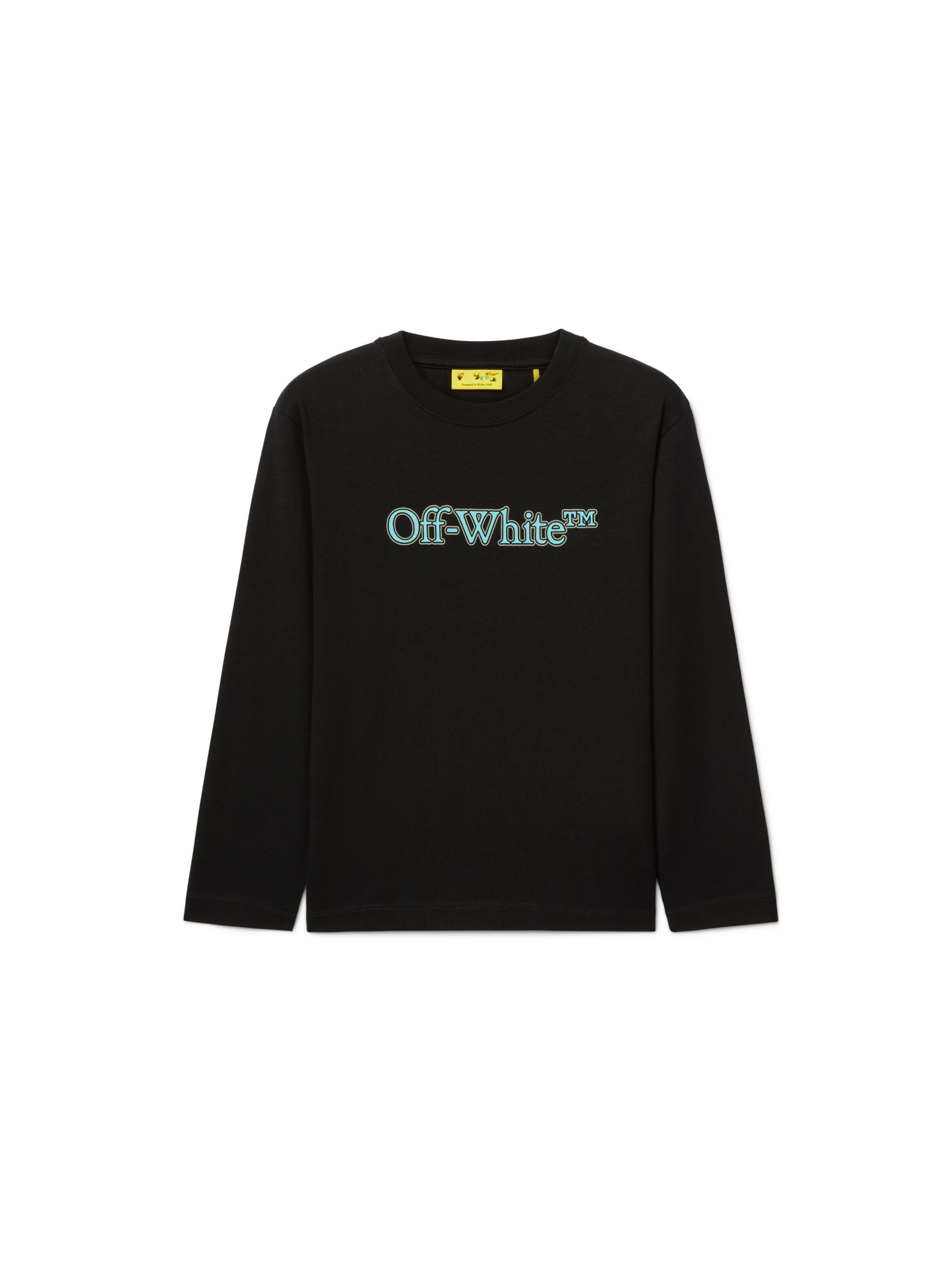 OFF WHITE Big Bookish Long-Sleeved Top BLACK OBAB001S25JER001