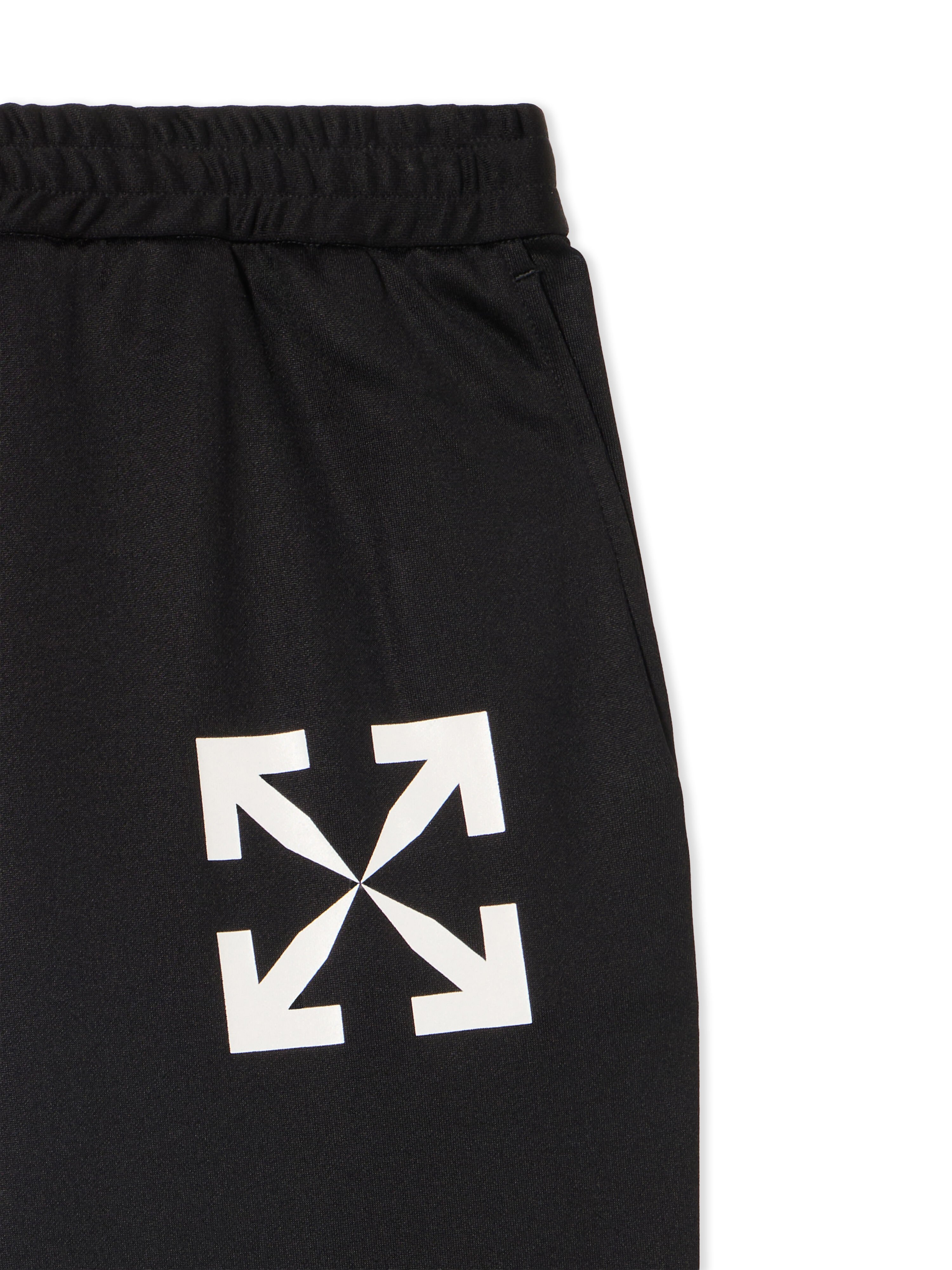 OFF WHITE Single Arrow Slim Trackpants BLACK WHITE OMCJ018C99FAB002
