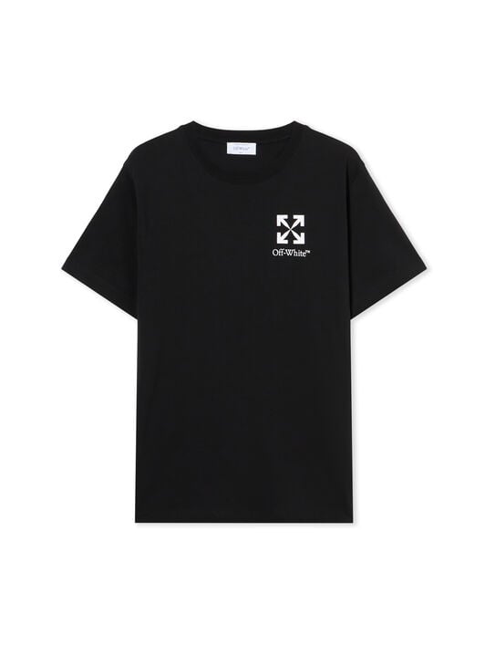 Small Arrow Slim Logo T-Shirt OFF WHITE Small Arrow Slim Logo T-Shirt BLACK - WHITE OMAA027F25JER00F