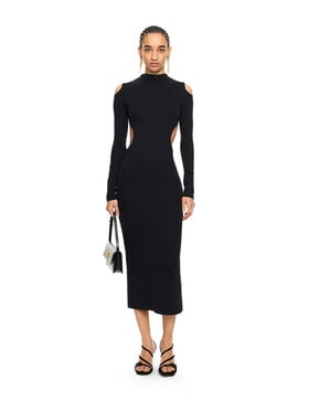 OFF WHITE Sleek Meteor Dress Black-Black 2DB56JS26JER001