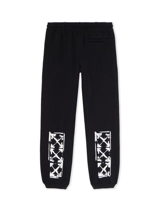 Ink Arrow Cuffed Sweatpants OFF WHITE Ink Arrow Cuffed Sweatpants BLACK - WHITE OMCH057F25FLE002