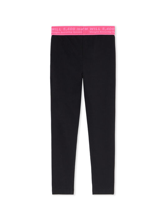 OFF WHITE Logo Industrial Leggings BLACK - FUCHSIA OGCD003F25JER001
