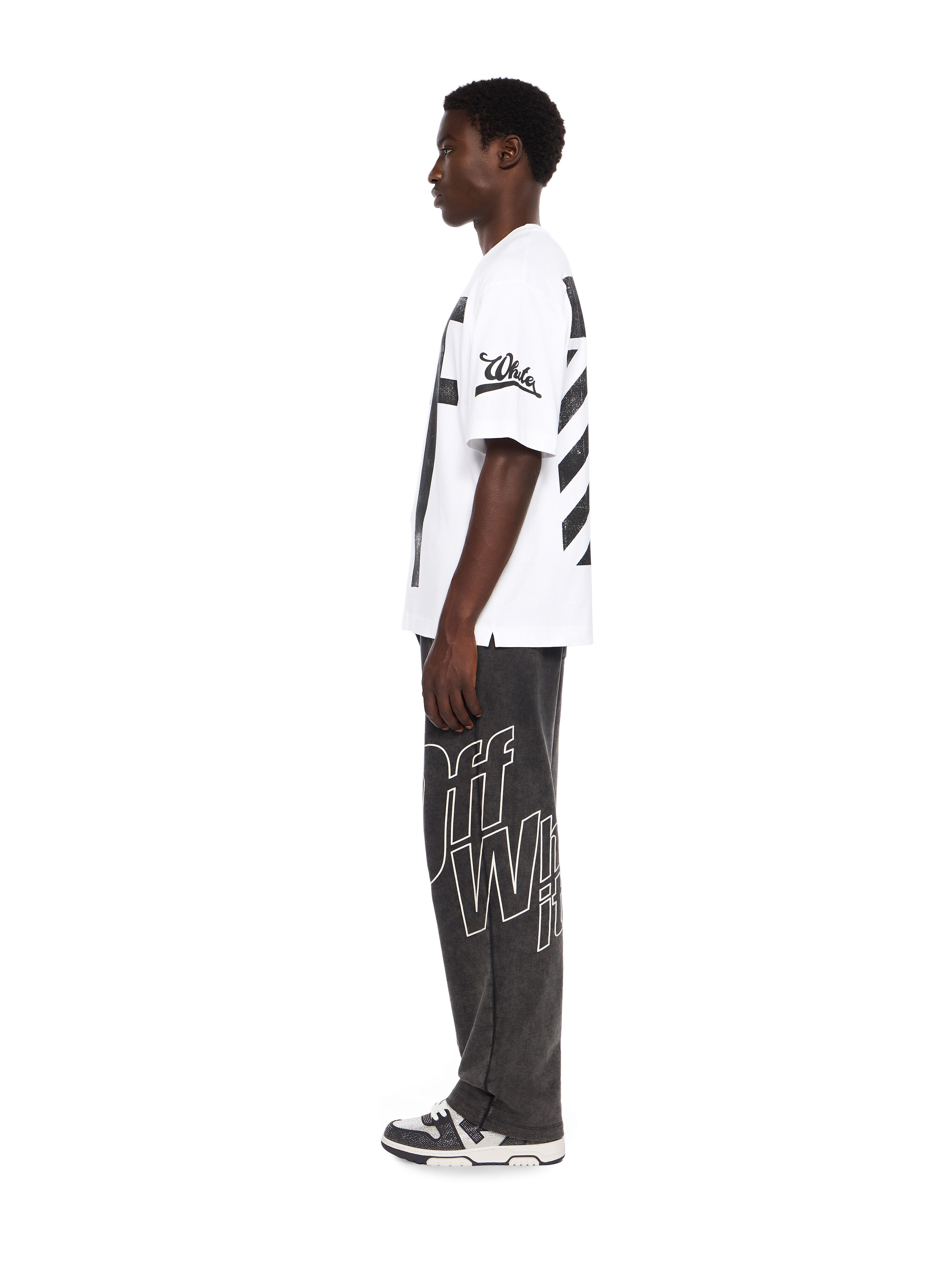 BIG OFF DIAG SKATE S/S TEE in WHITE - BLACK for Men | Off-White™