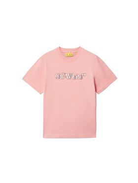 OFF WHITE T-Shirt Con Logo Big Bookish ROSA OGAA001S25JER001