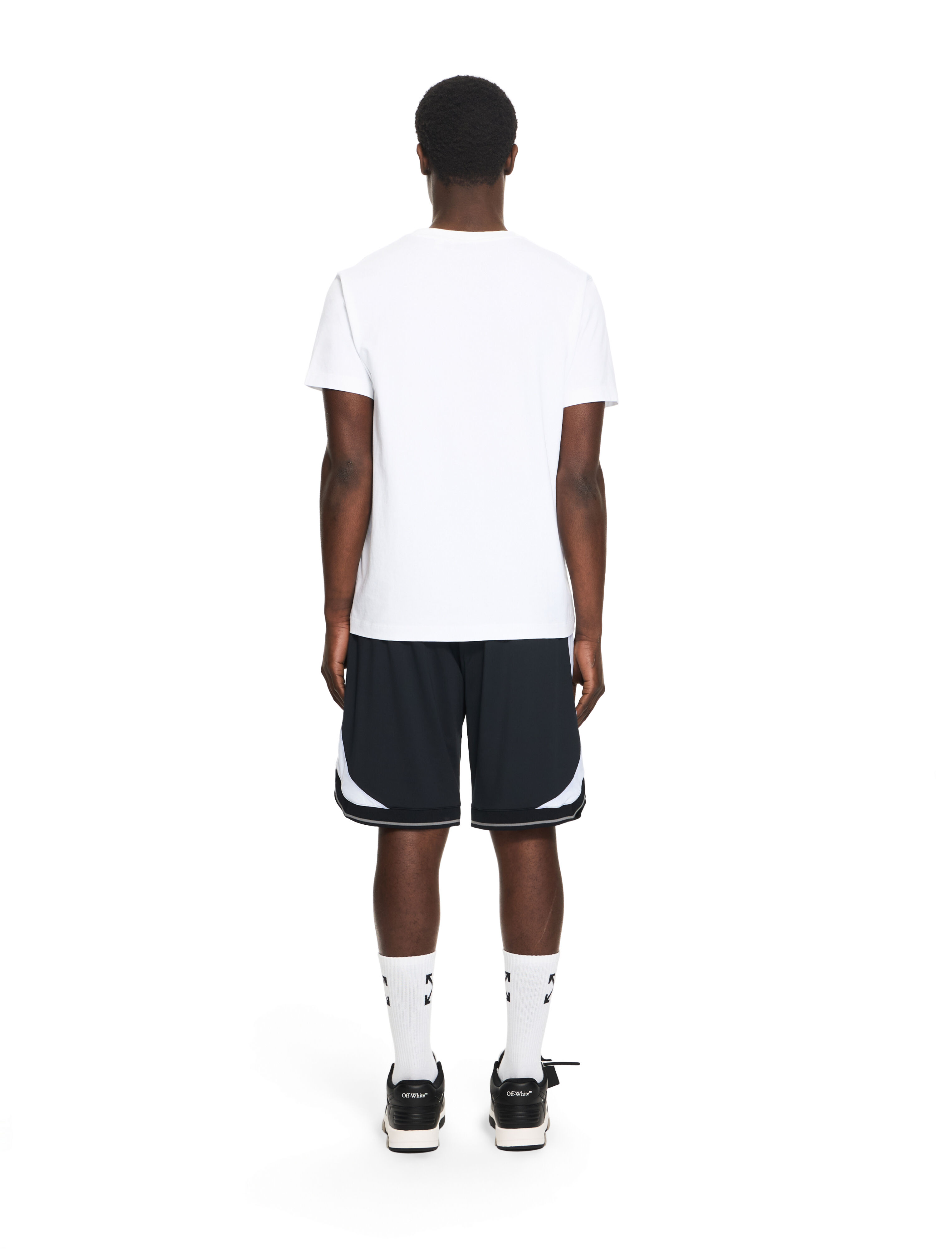OFF WHITE OWR Team Soccer Shorts BLACK 44MCI01AS26J001
