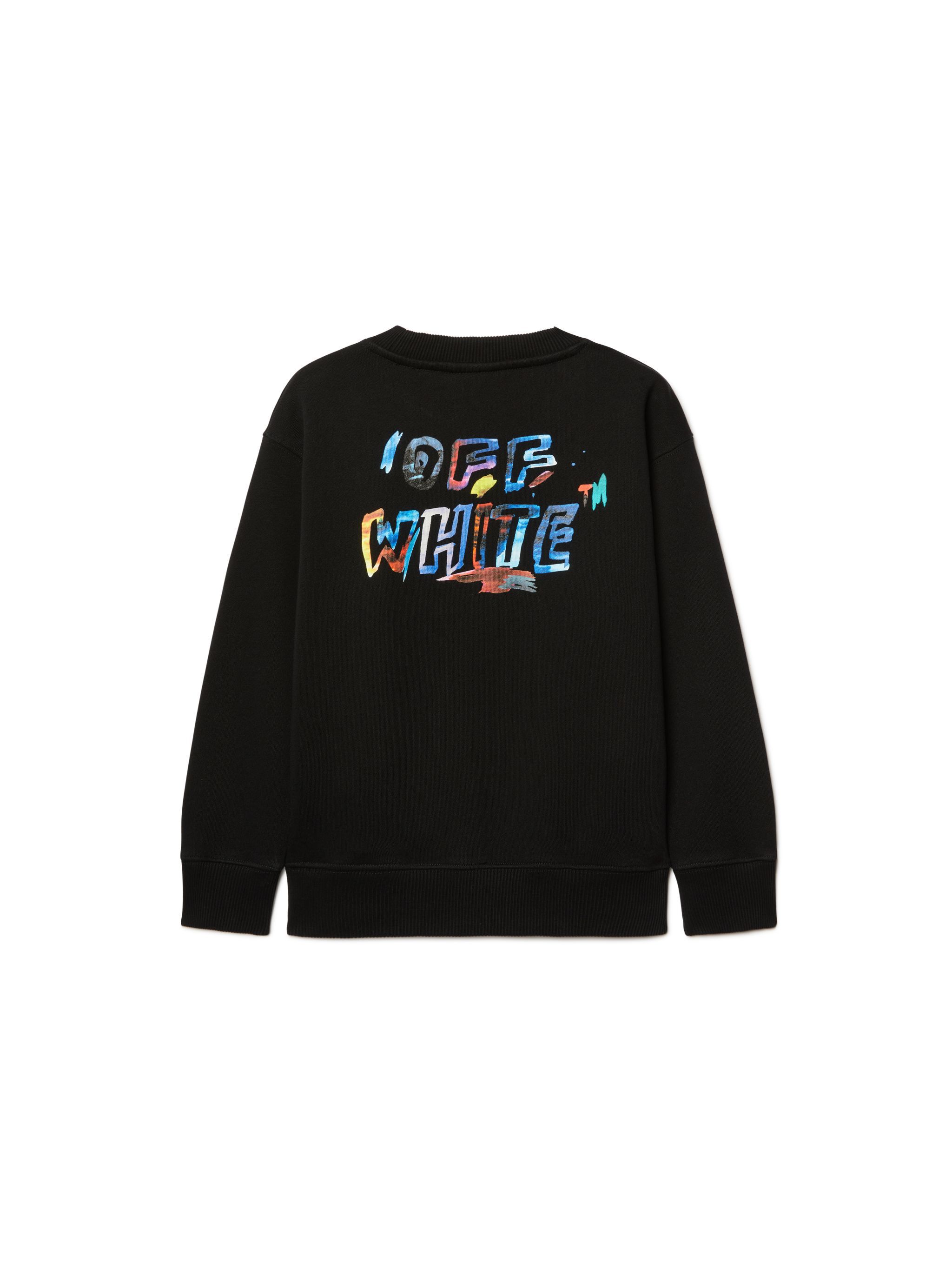 OFF WHITE Watercolor Arrow Sweatshirt BLACK OBBA001S25FLE006