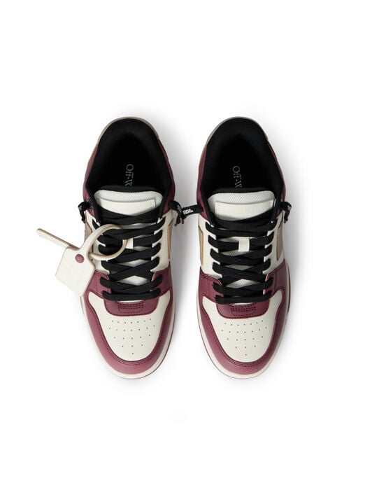 Out Of Office Leather Sneakers OFF WHITE Out Of Office Leather Sneakers WHITE - BURGUNDY OWIA259F25LEA003