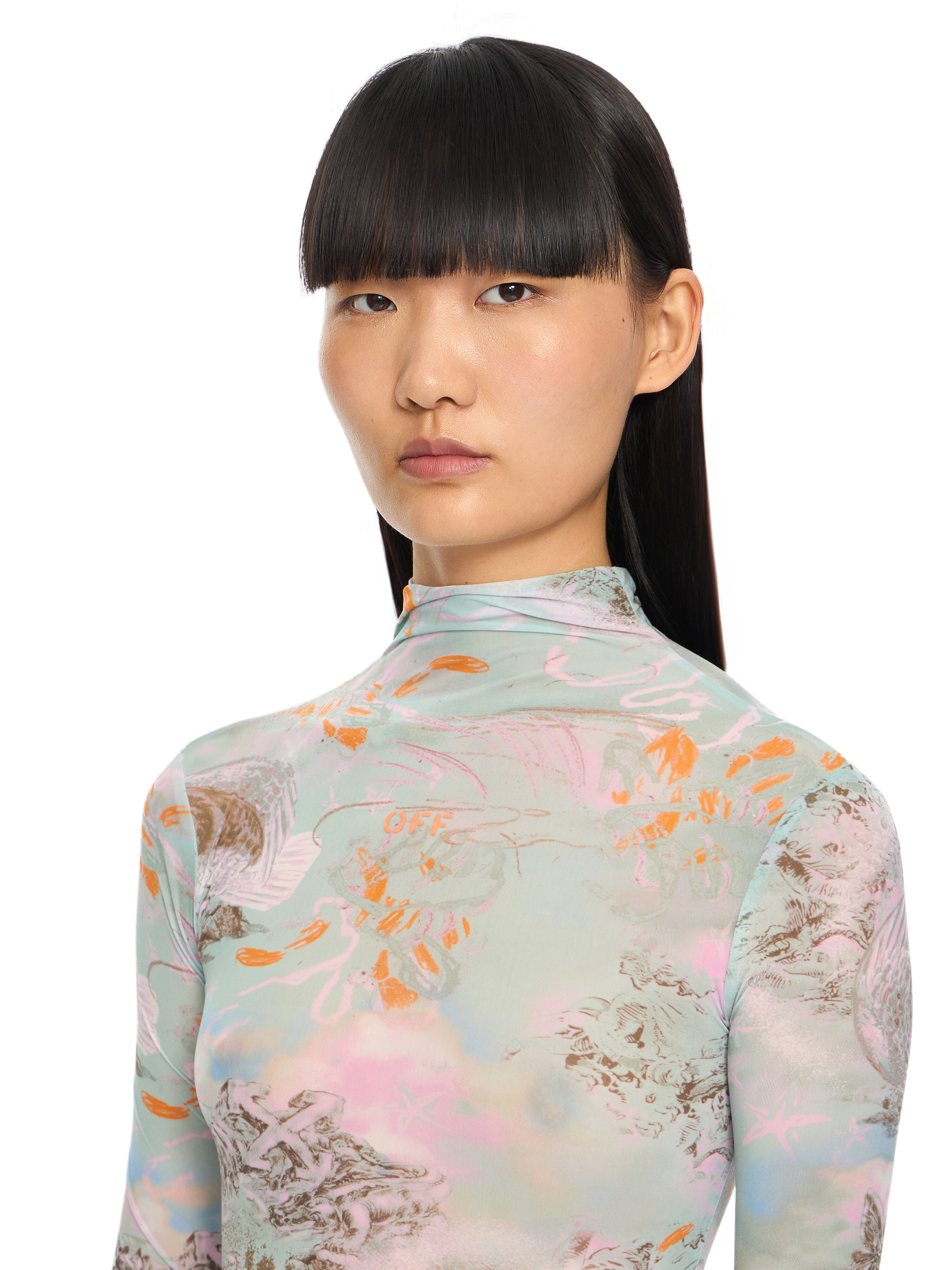 Abito Light Jersey Stampato OFF WHITE Abito Light Jersey Stampato Storytelling-Persimmon Orange 2DB55TS26JER001