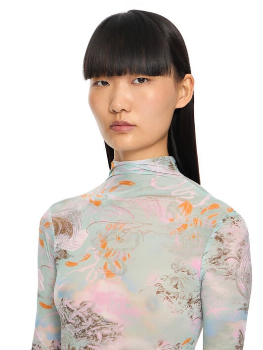 Abito Light Jersey Stampato OFF WHITE Abito Light Jersey Stampato Storytelling-Persimmon Orange 2DB55TS26JER001