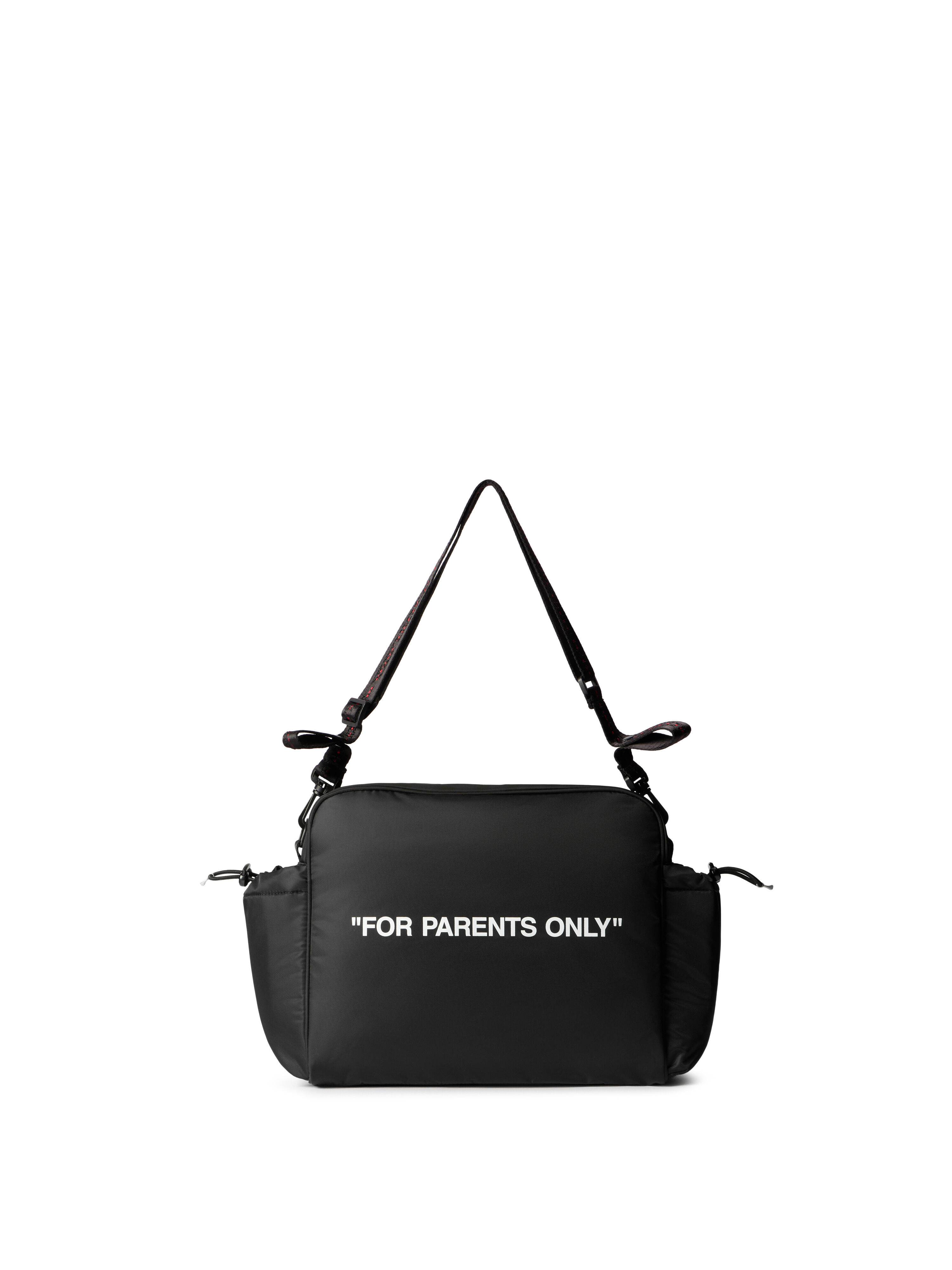 OFF WHITE For Parents Only Diaper Bag BLACK - WHITE OBXE002F25FAB001