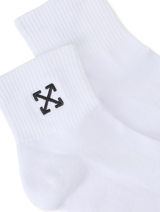 OFF WHITE Arrow Quarter Socks WHITE OW7100102