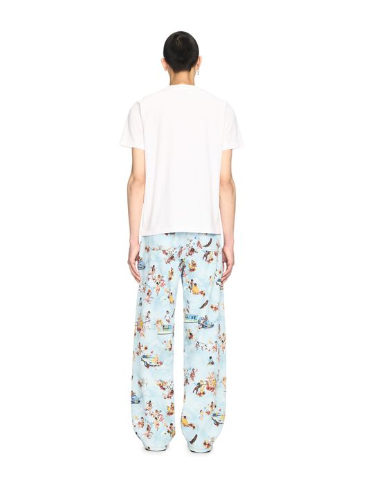 OFF WHITE White Car Fresco T-Shirt WHITE OMAA027S25JER003