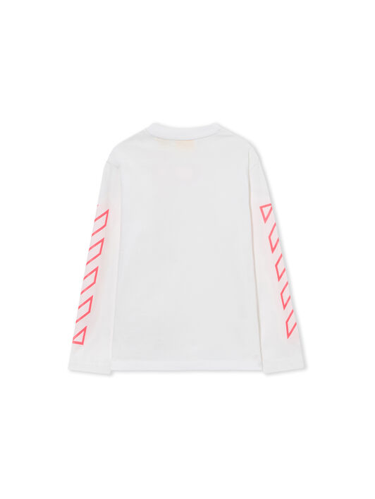 OFF WHITE Off Diag Tee L/S WHITE 44GAB001S26J001