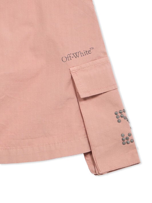 Arrow Studs Cargo Skirt OFF WHITE Arrow Studs Cargo Skirt ROSE PINK - DARK GREY OGCY001F25FAB001