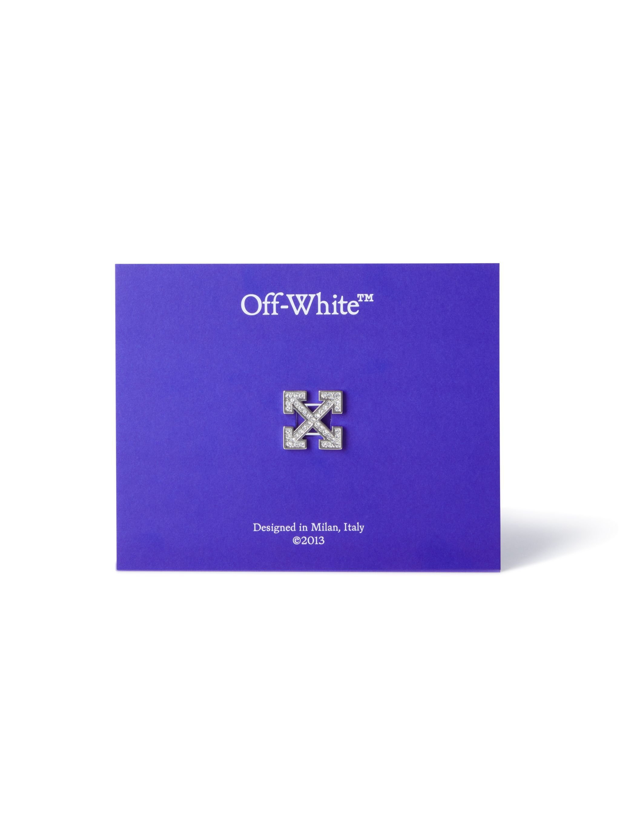OFF WHITE Silver Arrow Dubrae Charm GREY OMZF001T25MET001