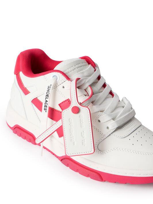 OFF WHITE Out Of Office Sneakers WHITE - FUCHSIA OWIA259F25LEA001