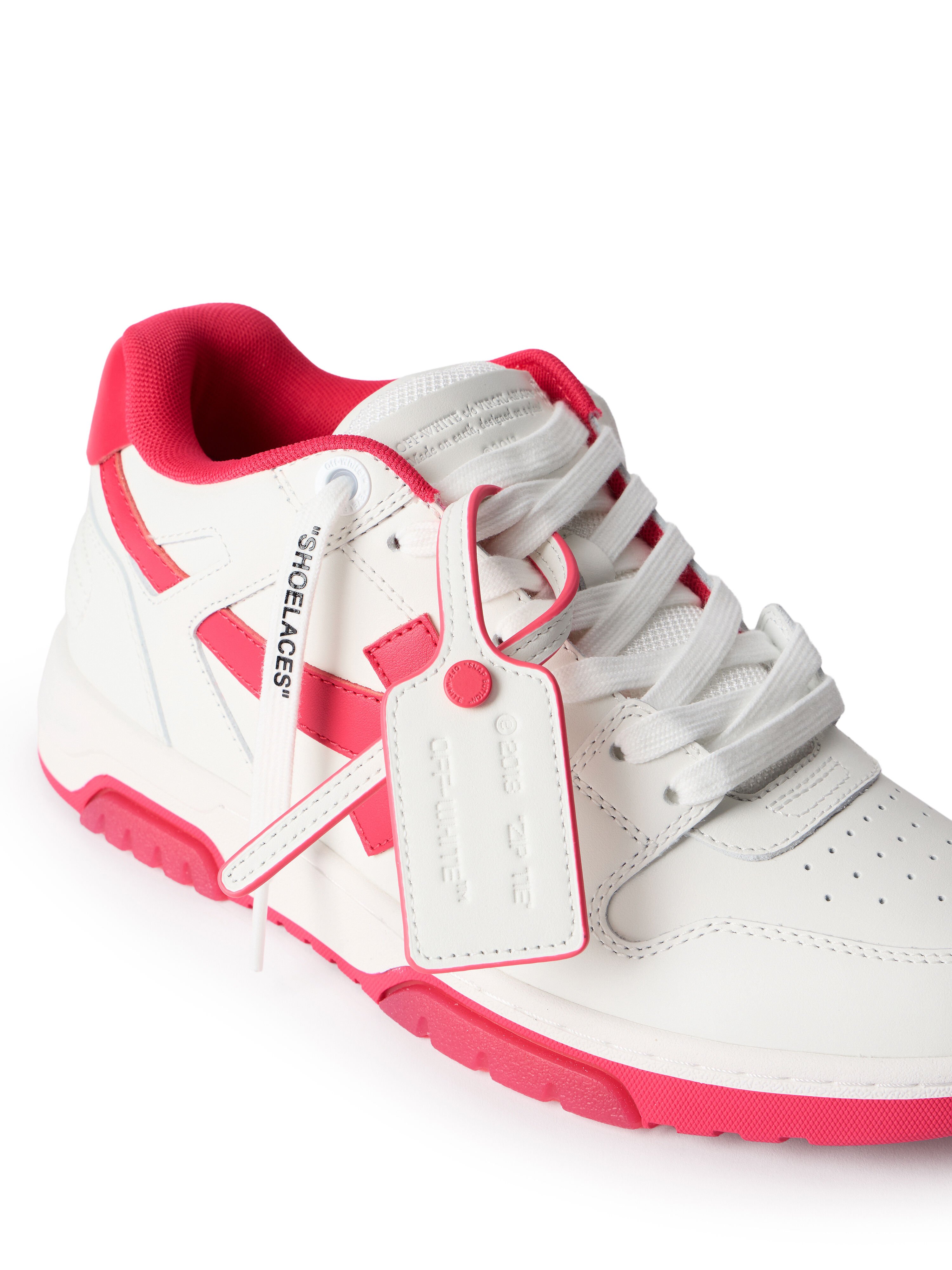 OFF WHITE Out Of Office Sneakers WHITE - FUCHSIA OWIA259F25LEA001
