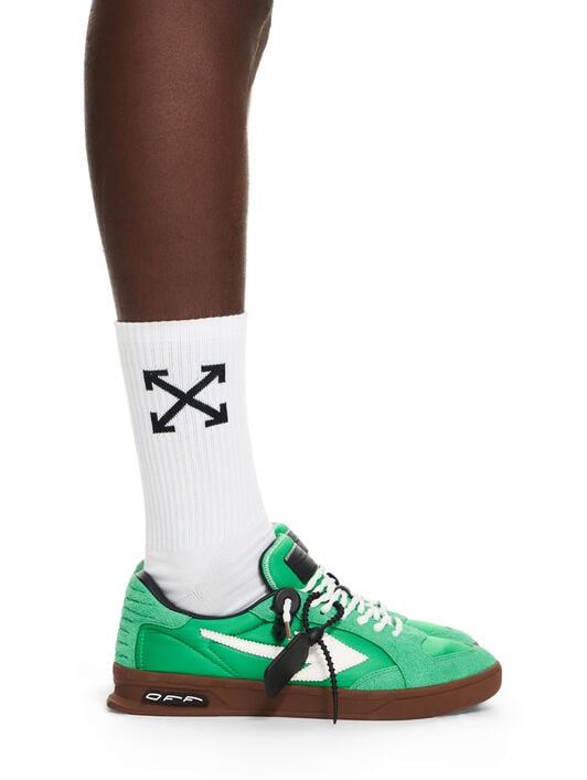 OFF WHITE New Slim Sneakers GREEN - PURE WHITE OMIA2ALS26FAB002