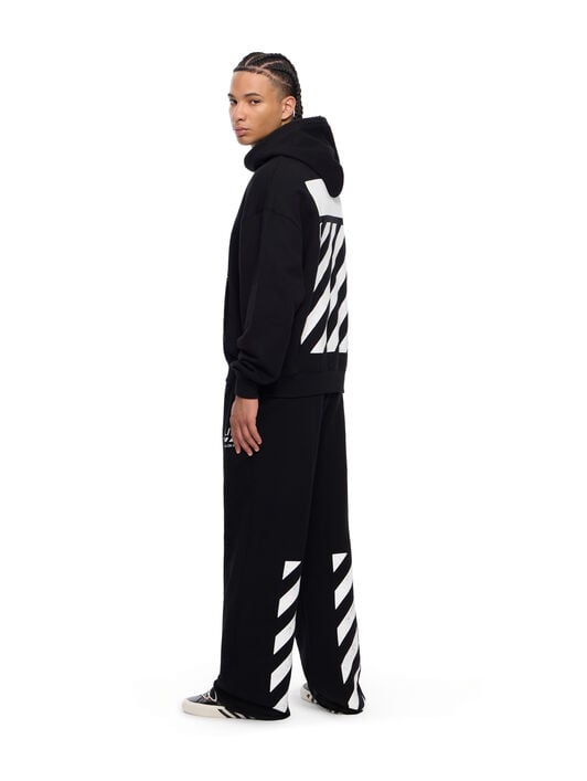 LAB L/AB Core Diagonal Relaxed Sweatpants BLACK 44LABF26B051