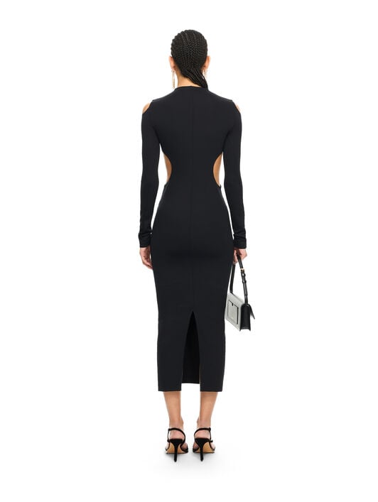 OFF WHITE Sleek Meteor Dress Black-Black 2DB56JS26JER001
