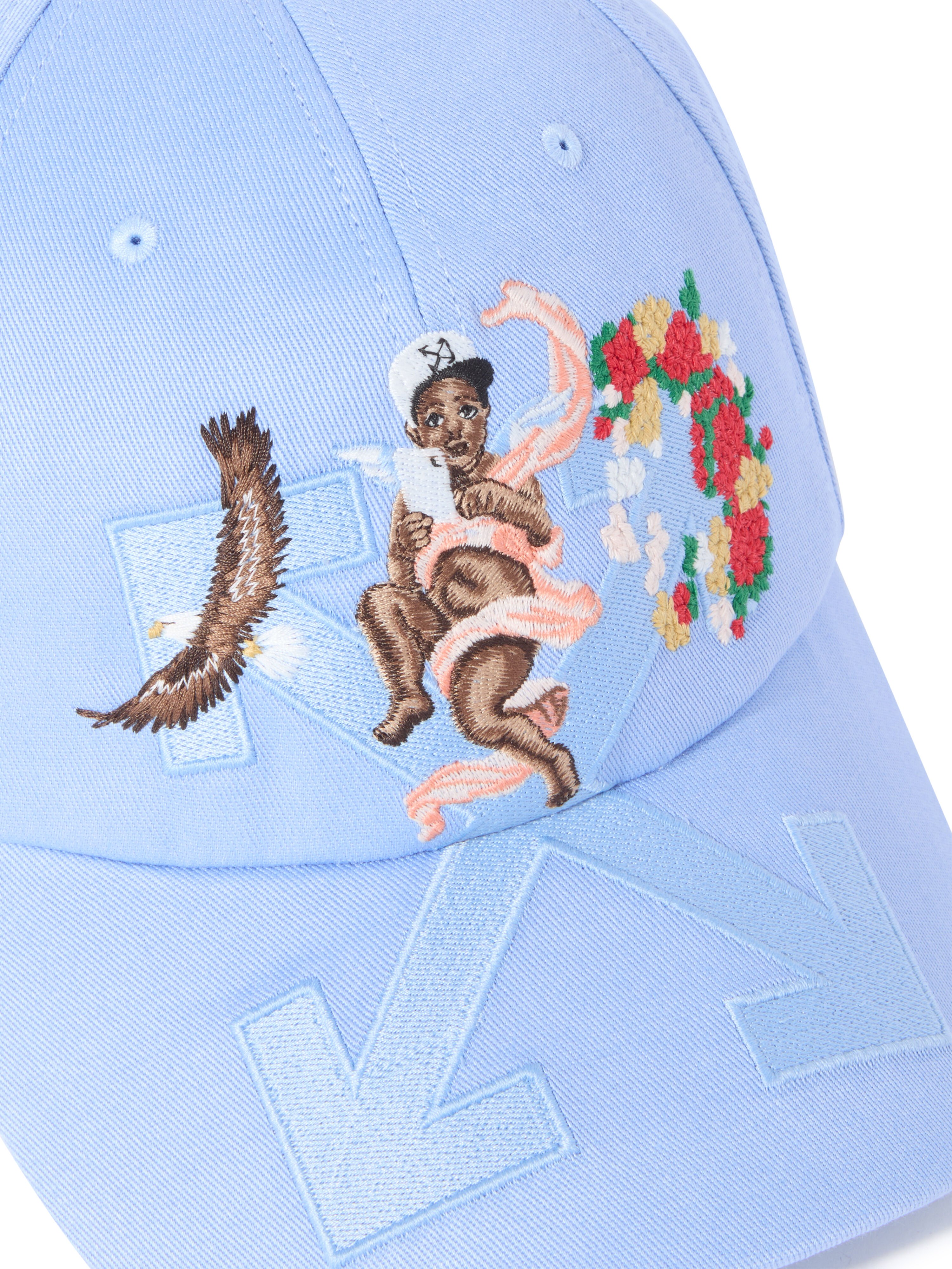 OFF WHITE Blue Fresco Arrow Baseball Cap BLUE OMLA049S25FAB009