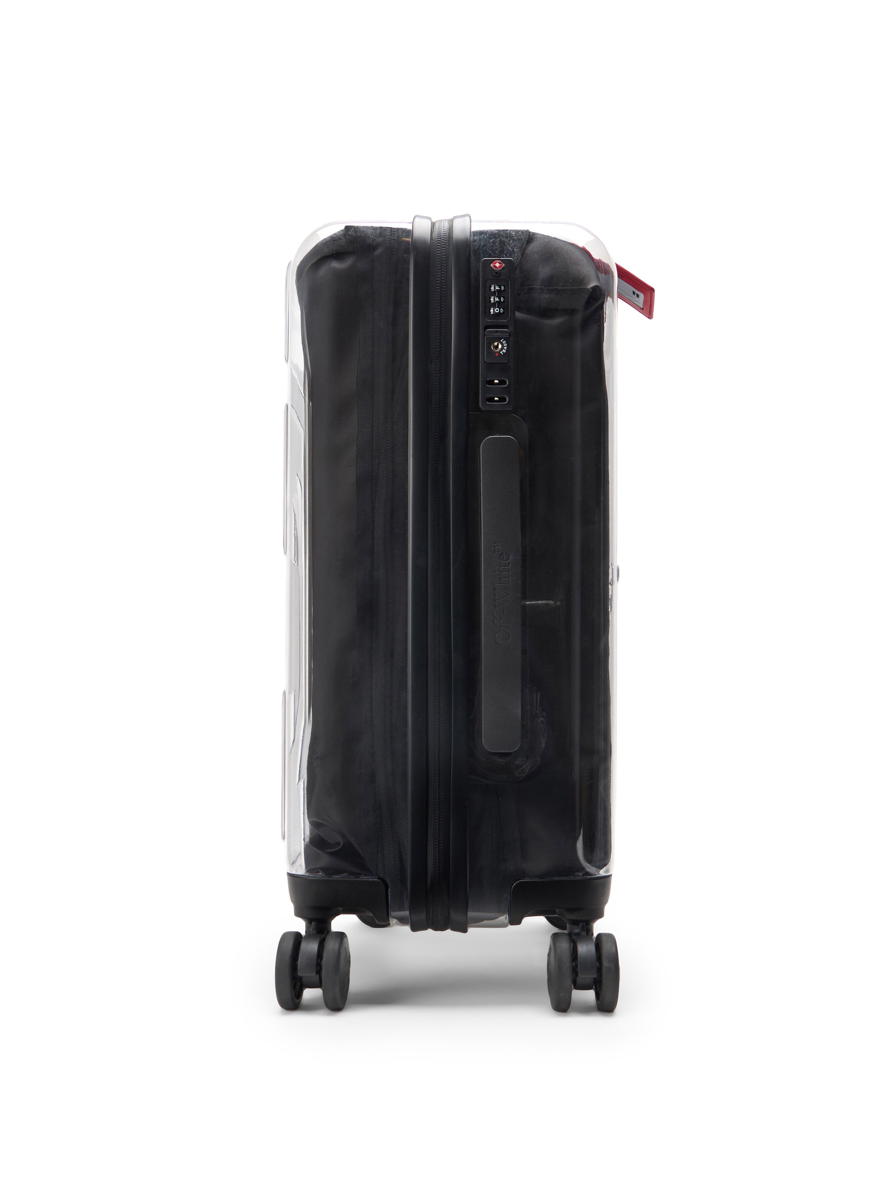 "For Travel" Arrow Suitcase OFF WHITE "For Travel" Arrow Suitcase TRANSPARENT OWZH001C99PLA001