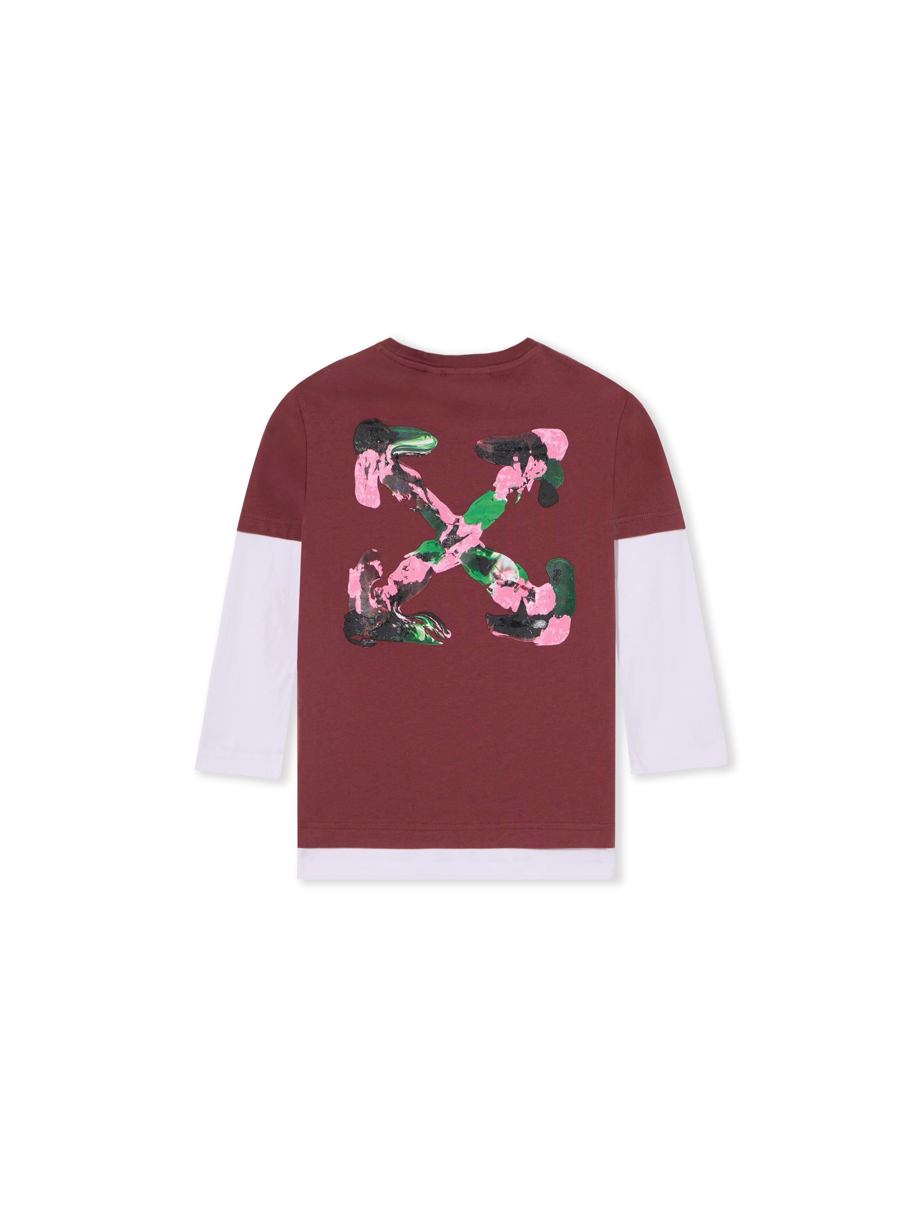 Arrow Acrylic Double Layer Long Sleeve T-Shirt OFF WHITE Arrow Acrylic Double Layer Long Sleeve T-Shirt RED MAHOGANY 44GAB00CF26J001