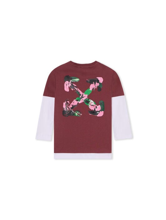 Arrow Acrylic Double Layer Long Sleeve T-Shirt OFF WHITE Arrow Acrylic Double Layer Long Sleeve T-Shirt RED MAHOGANY 44GAB00CF26J001
