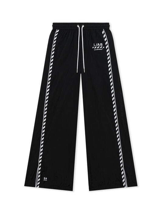 LAB L/AB Split Hem Diagonal Track Pants Black Night LABF2639H00057T