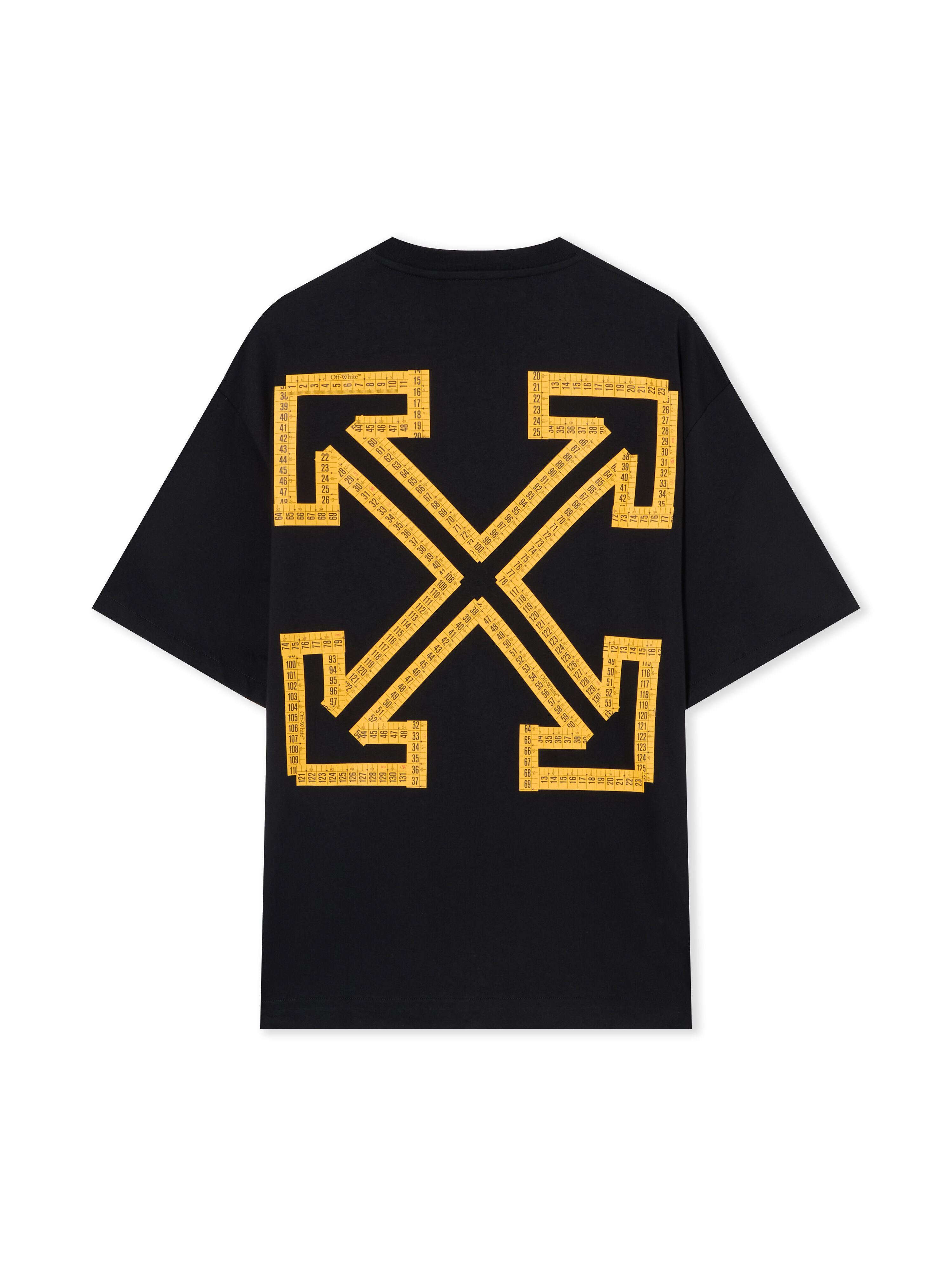 OFF WHITE Measuring Tape Arrow Skate T-Shirt BLACK 44MAA120G5J009