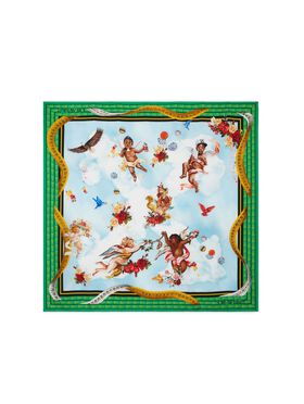 OFF WHITE Clouds Arrows Foulard Light Blue - Multi WHITE OWRB133C99LEA001