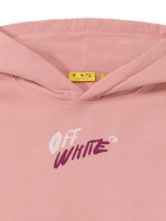 OFF WHITE Arrow Writings Hoodie BLUSH 44GBB002F26F006
