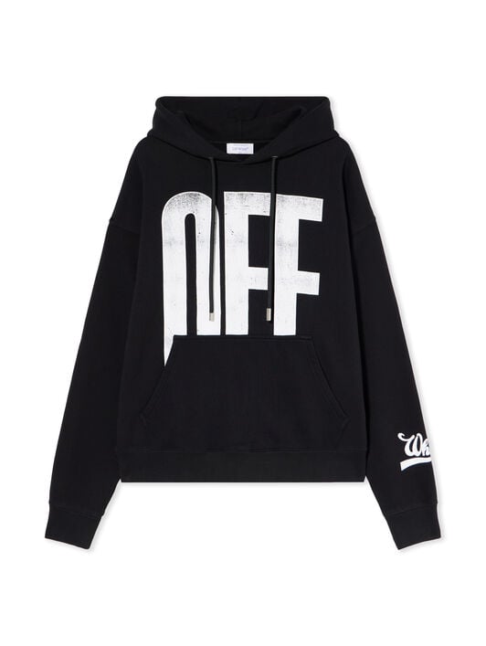 Big Off Diagonal Skate Hoodie OFF WHITE Big Off Diagonal Skate Hoodie BLACK - WHITE OMBB085F25FLE00Q