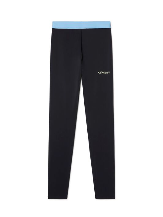 OFF WHITE Black Color-Block Leggings BLACK OWVV016S25JER001