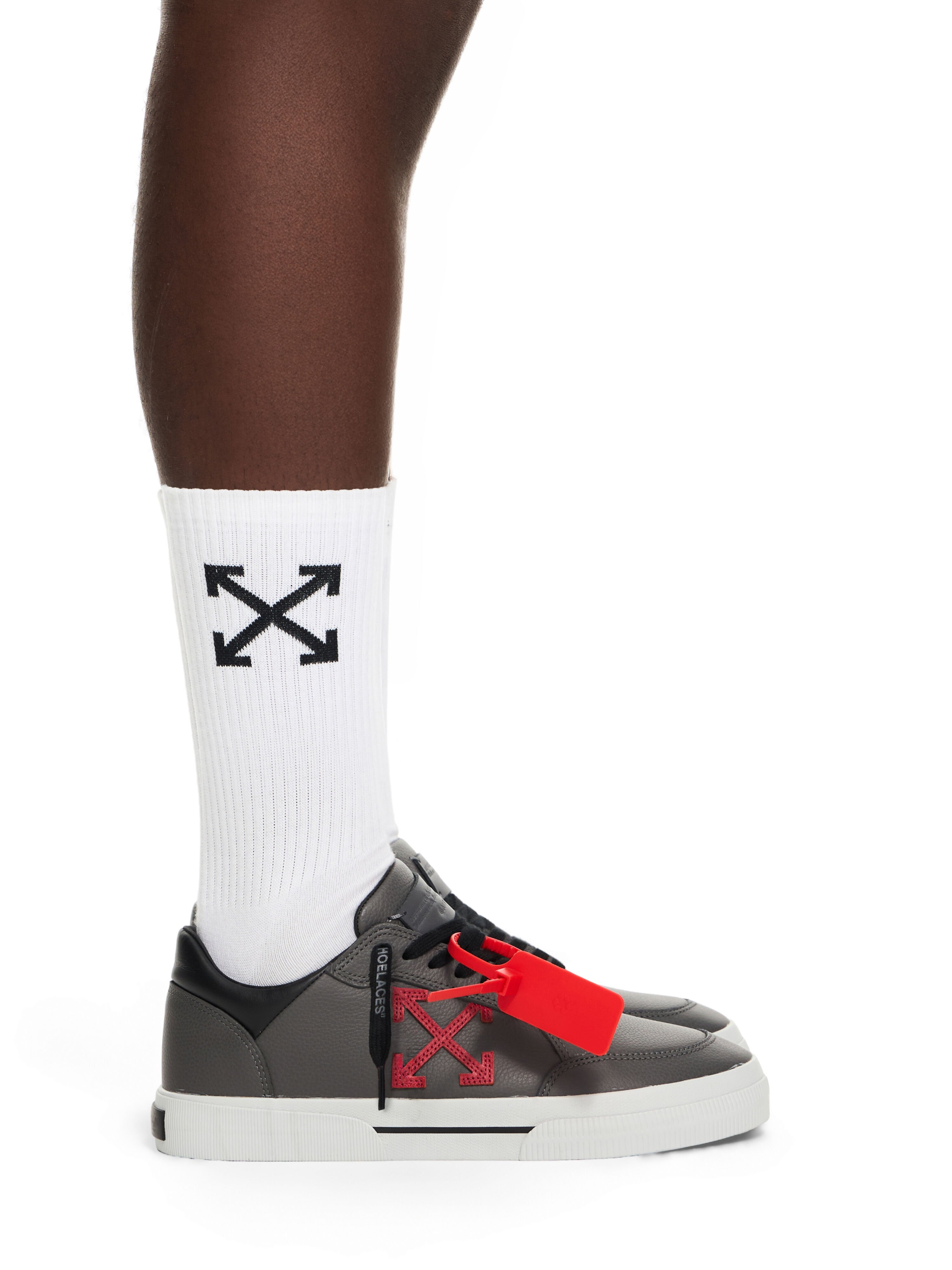 OFF WHITE Vulcanized Low Sneakers MEDIUM GREY - HAUTE RED OMIA293S26LEA001